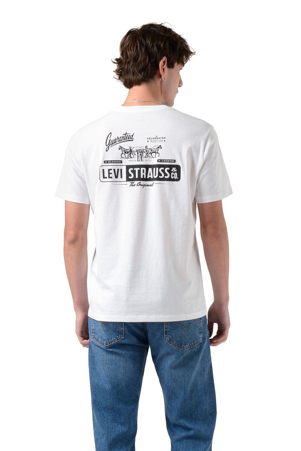 Polera Hombre Graphic Crewneck Tee Blanco Levis 22491-1992-1