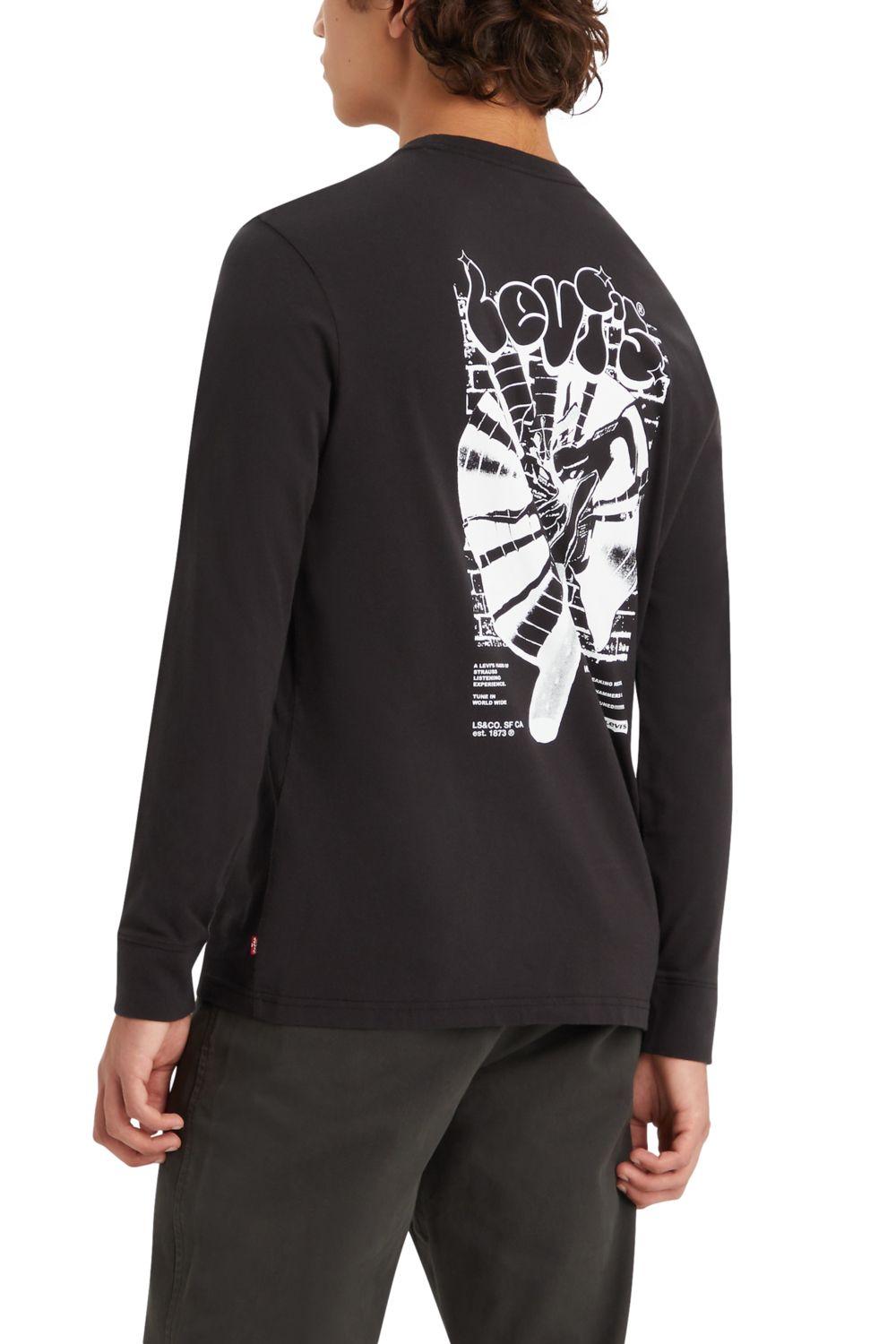 Polera Hombre Relaxed Fit Manga Larga Negro Levis 16139-0186-1