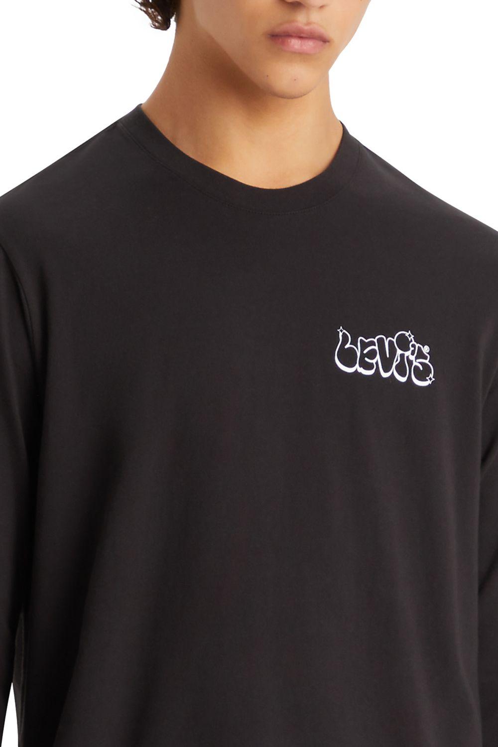 Polera Hombre Relaxed Fit Manga Larga Negro Levis 16139-0186-2