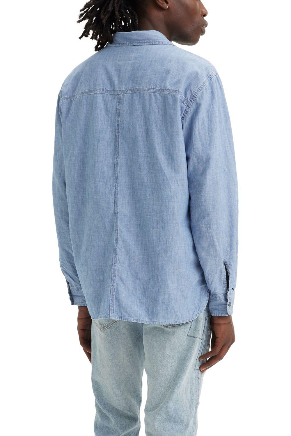 Camisa Hombre Regular Fit Auburn Azul Levis A7224-0001-2