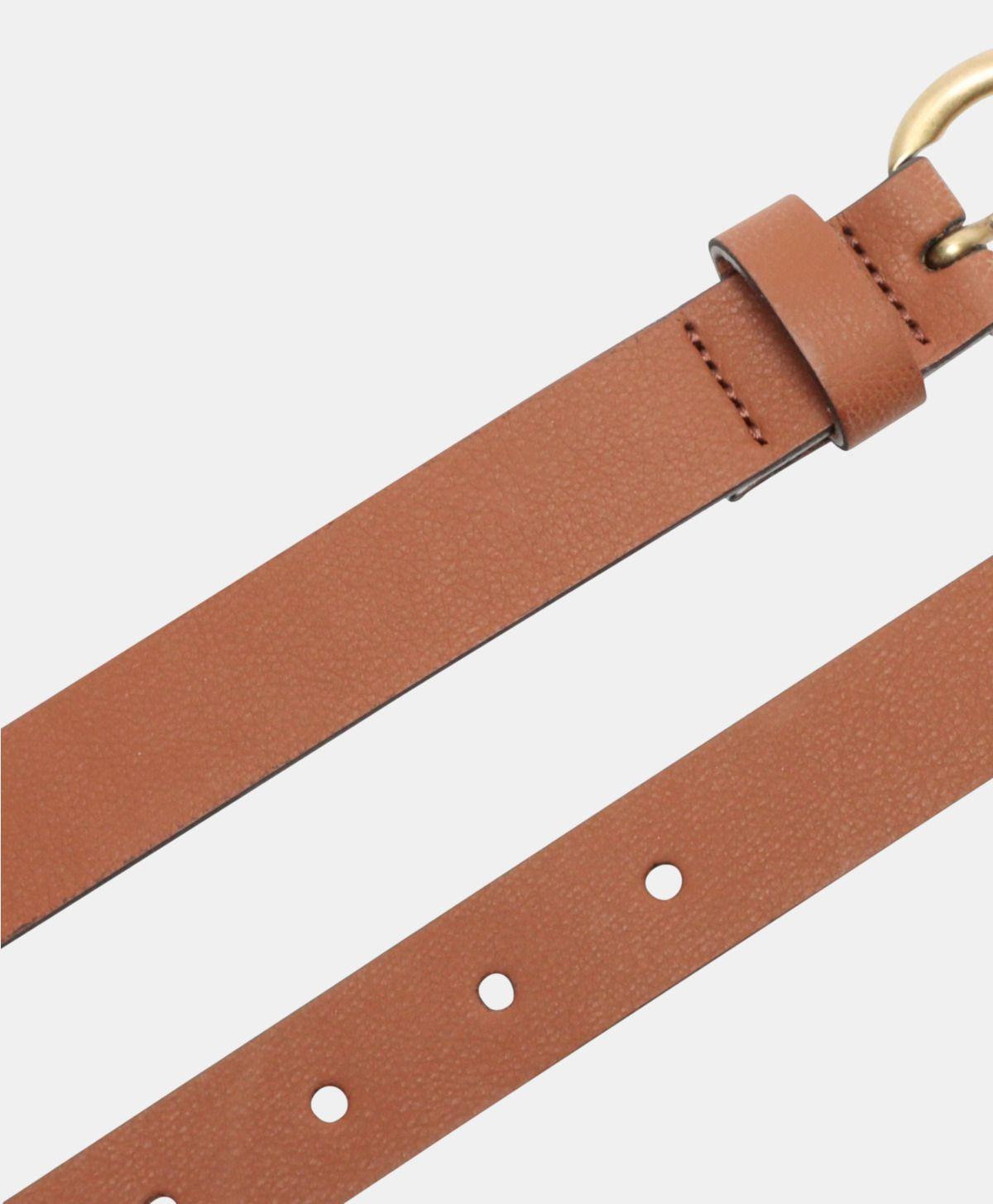 Cinturón Hombre de una cara Café y Dorado Levis LWPBN-W003-0