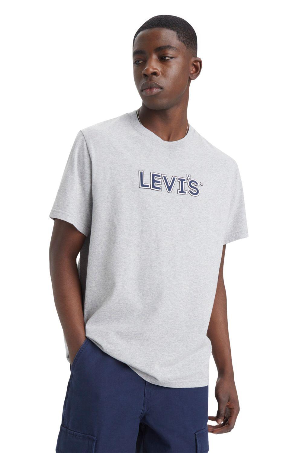 Polera Hombre Ss Relaxed Fit Tee Gris Levis 16143-1488-2