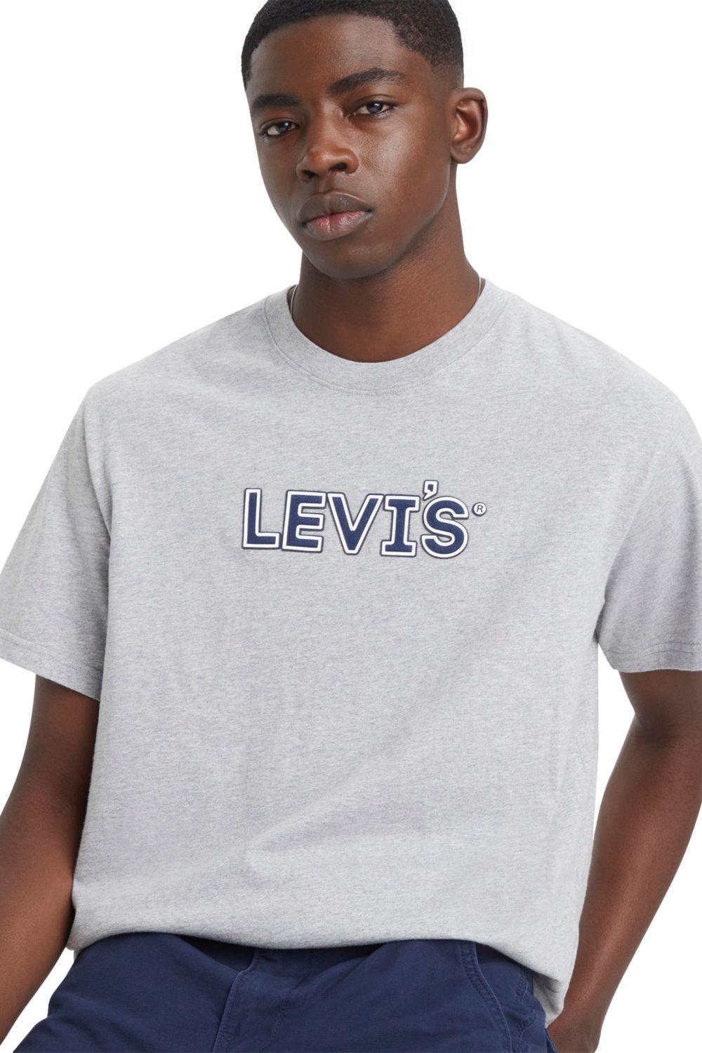 Polera Hombre Ss Relaxed Fit Tee Gris Levis 16143-1488-3