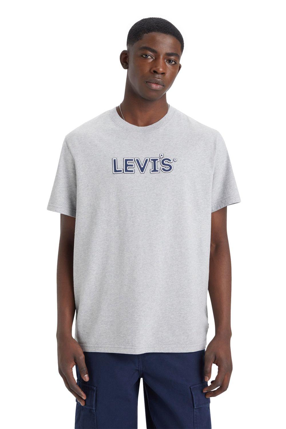 Polera Hombre Ss Relaxed Fit Tee Gris Levis 16143-1488-0