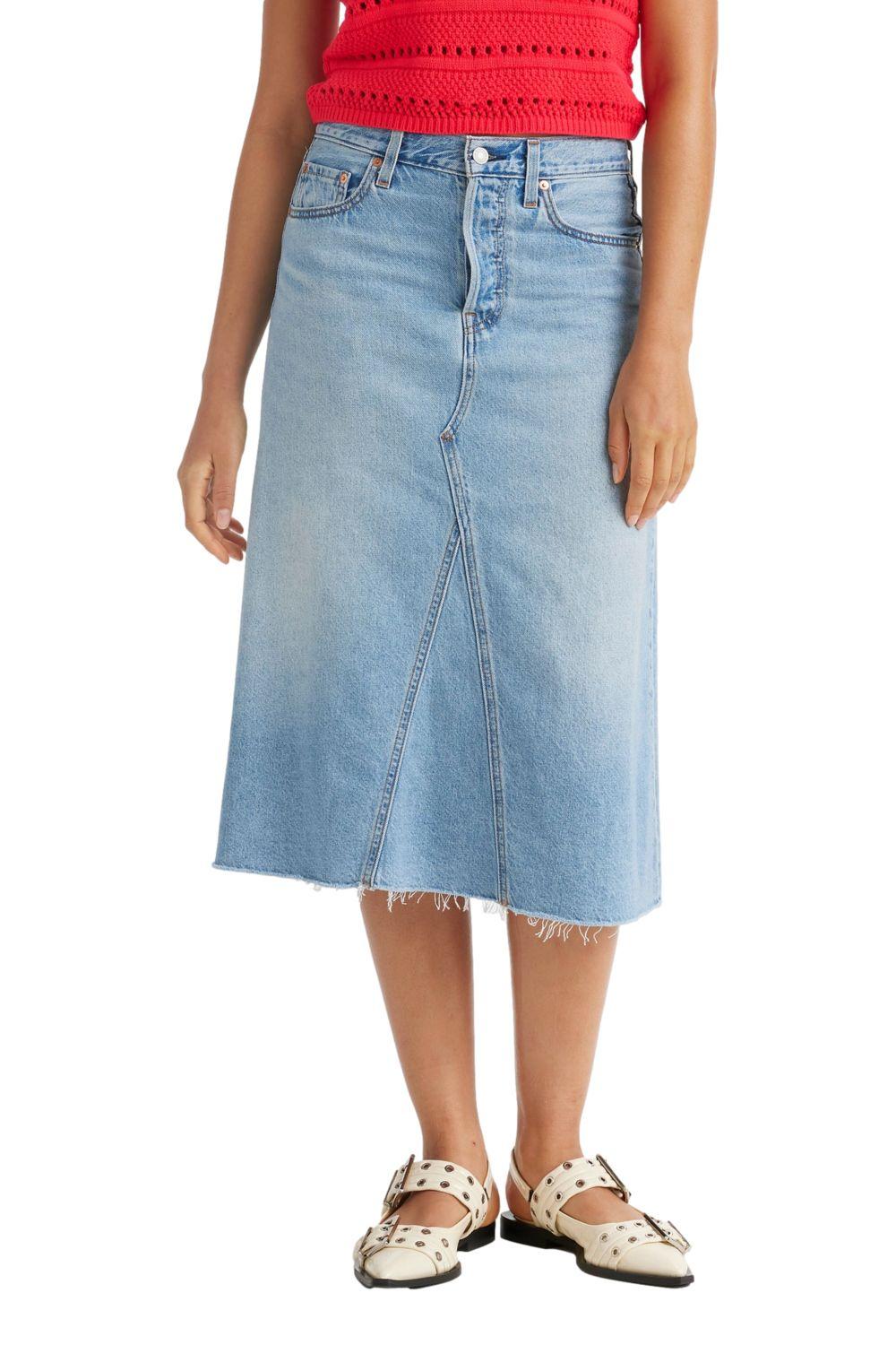 Falda Mujer High Rise Azul Levis A9316-0001-0