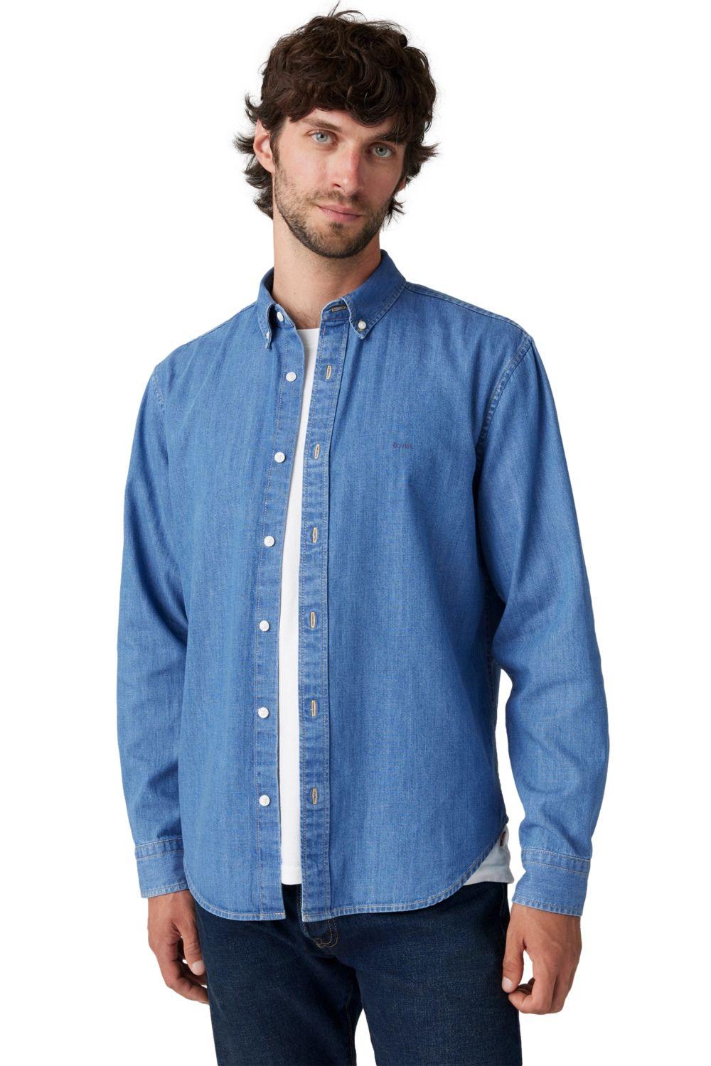 Camisa Hombre Authentic Button Down Azul Levis A7210-0025-2