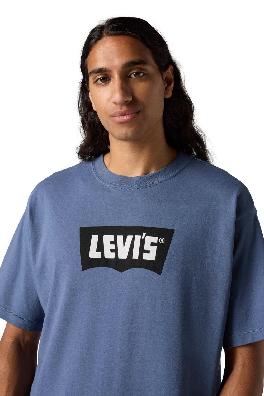 Polera Hombre Vintage Bw Graphic Tee Azul Levis 000RY-0007-3