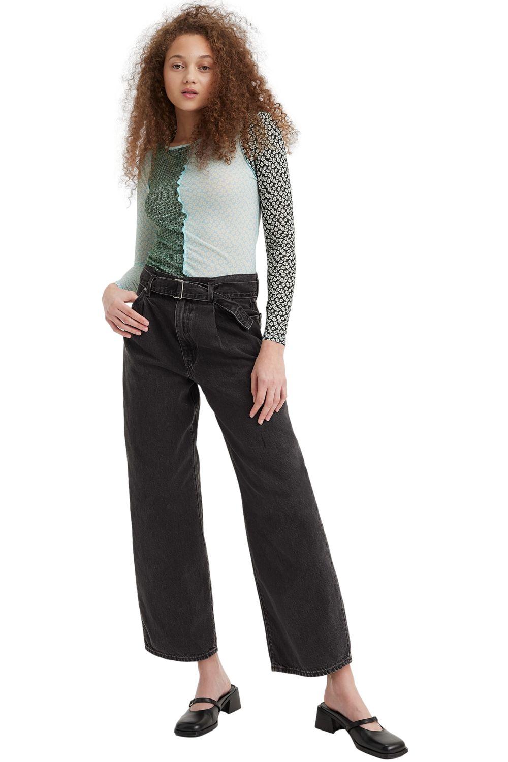 Jeans Mujer Belted Baggy Negro Levis A5926-0001-3