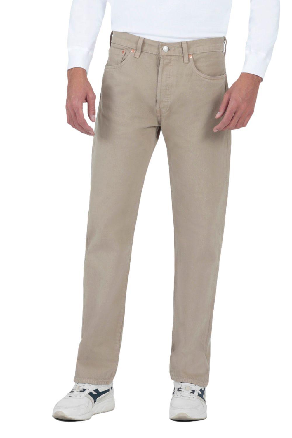 Jeans Hombre 501 Original  Khaki Levis 00501-3384-0