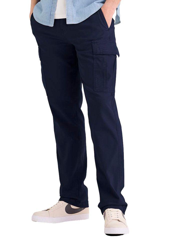 Pantalón Hombre Utility Cargo Straight Fit Azul Marino 003IU-0001-0