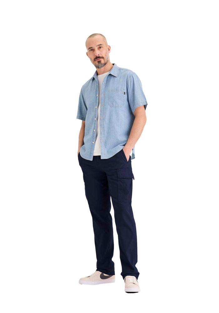 Pantalón Hombre Utility Cargo Straight Fit Azul Marino 003IU-0001-3