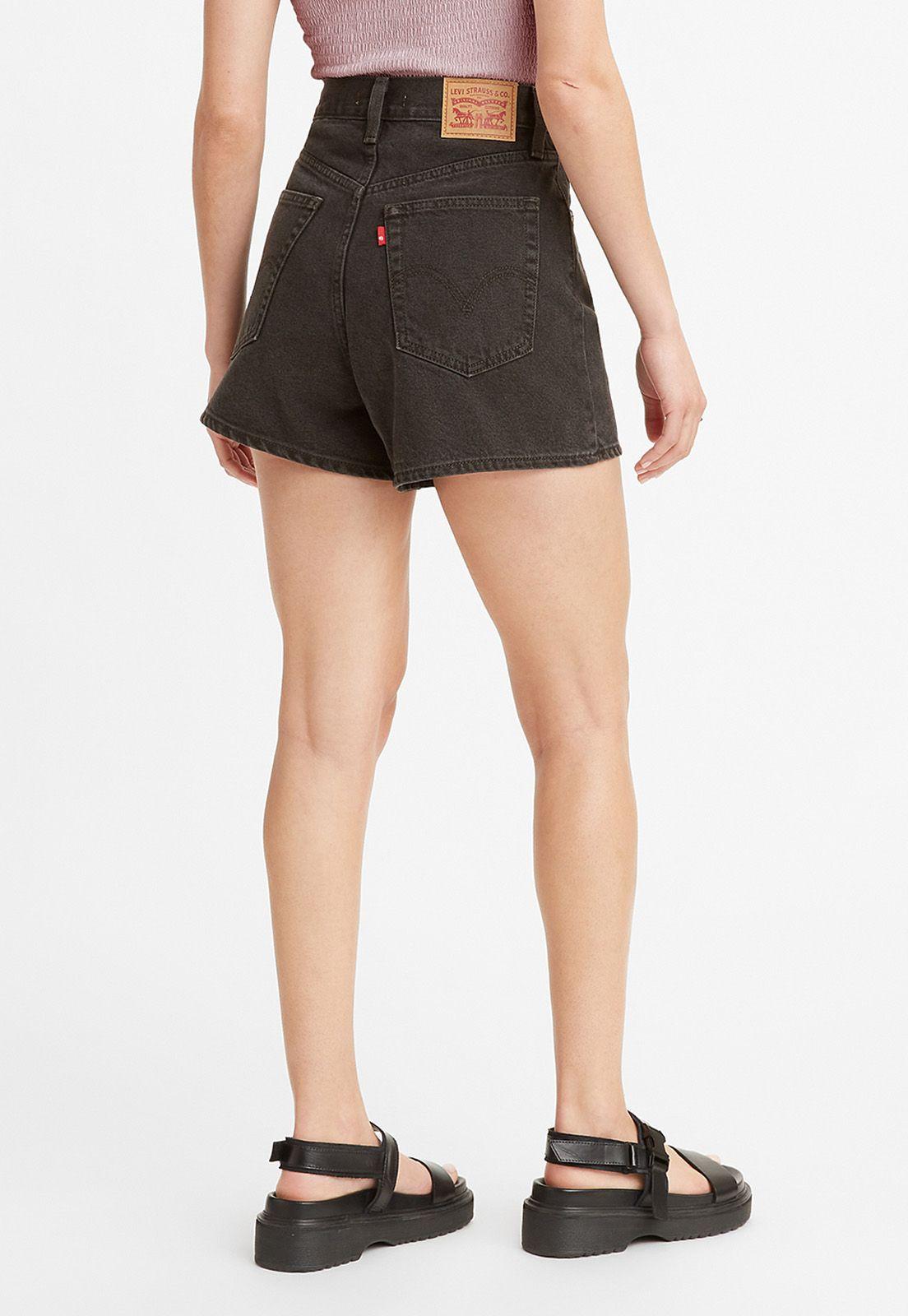 Shorts Mujer High Waisted Mom Negro Levis A1965-0000-2