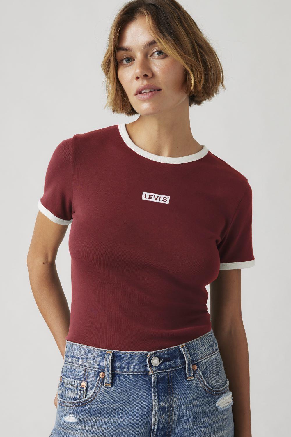 Polera Mujer Graphic Ringer Rickie Burdeo Levis A3519-0046-2