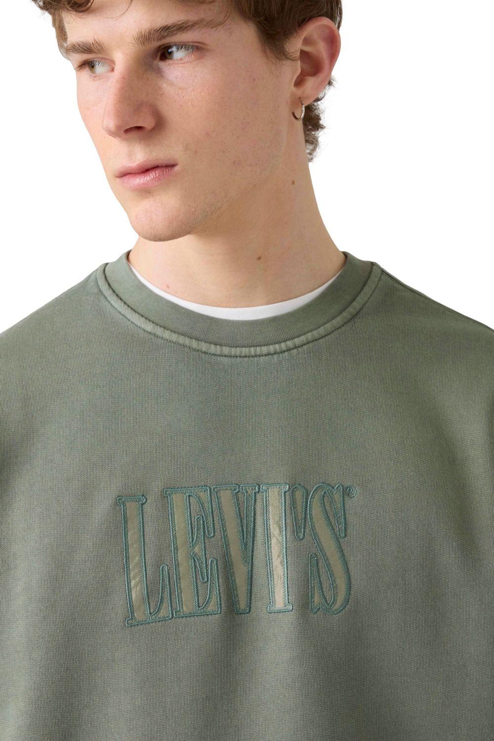 Polerón Hombre Relaxd Graphic Crew Verde Levis 38712-0471-3