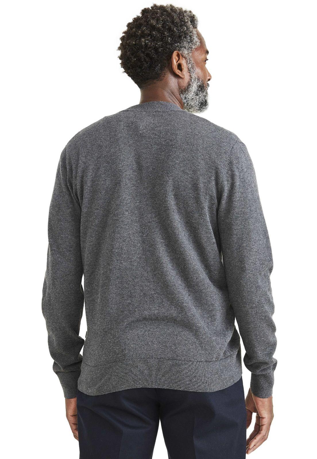 Sweater Hombre Cardigan Regular Fit Dark Gray-2