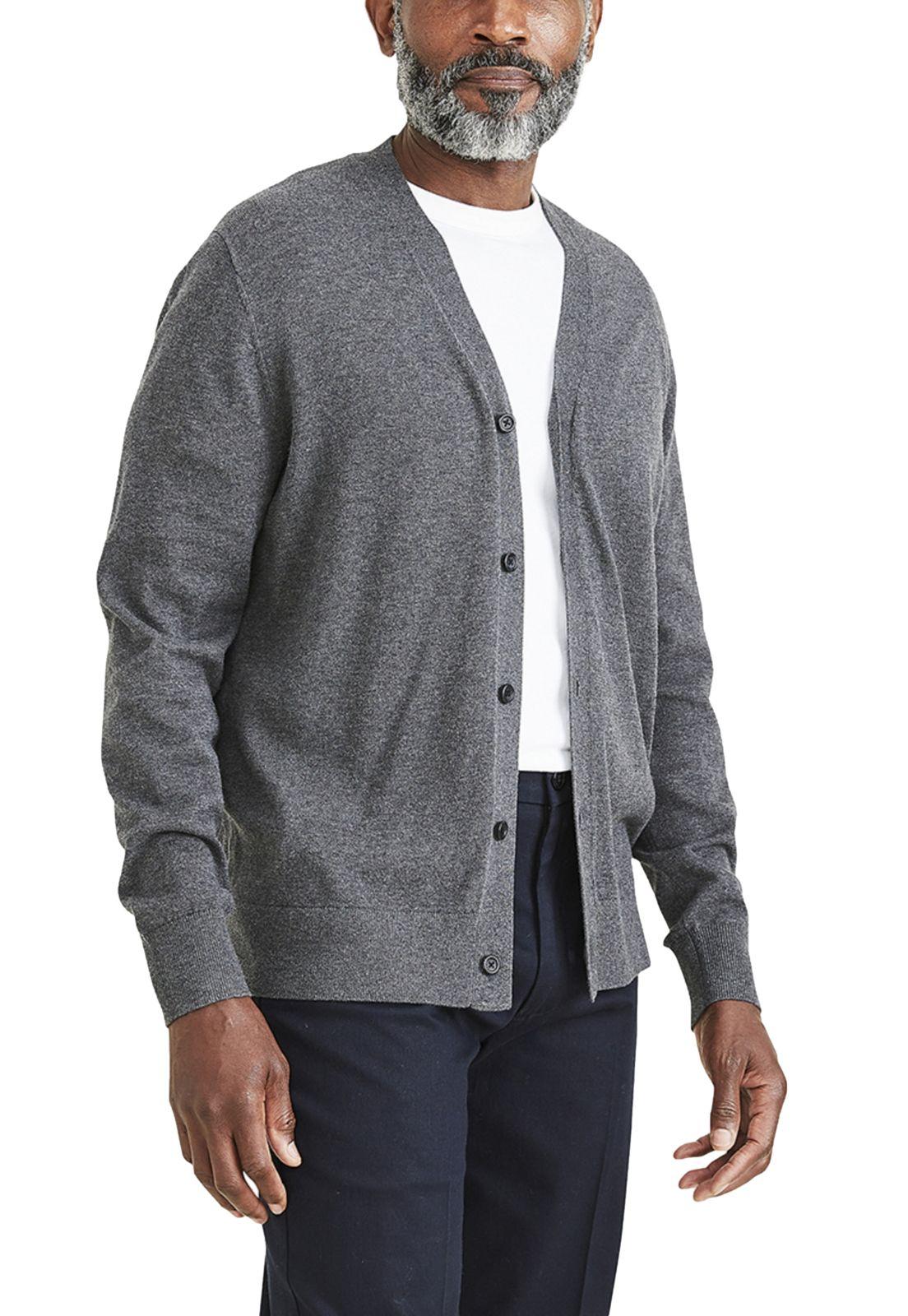 Sweater Hombre Cardigan Regular Fit Dark Gray-1
