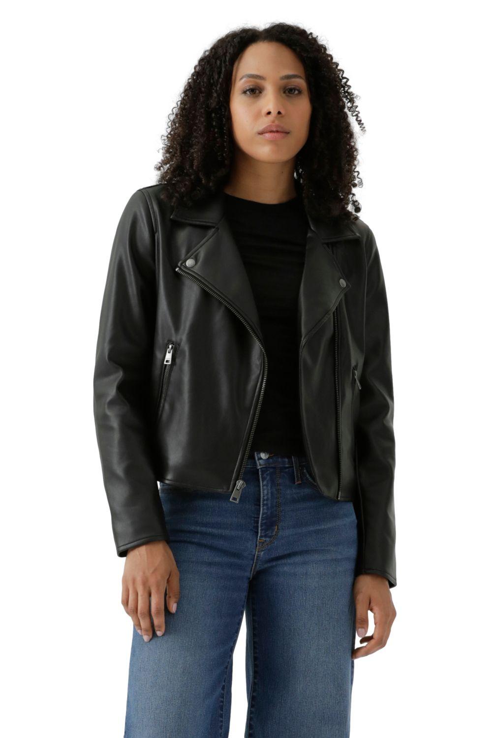Chaqueta Mujer Leather Moto Negro Levis 59544-0611-0