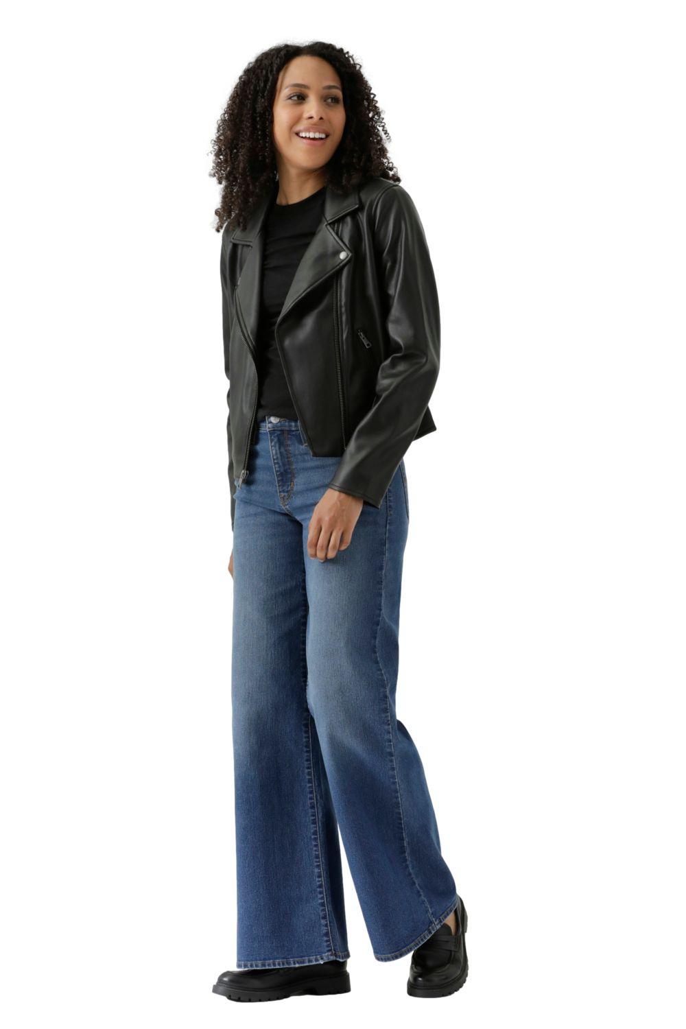 Chaqueta Mujer Leather Moto Negro Levis 59544-0611-2
