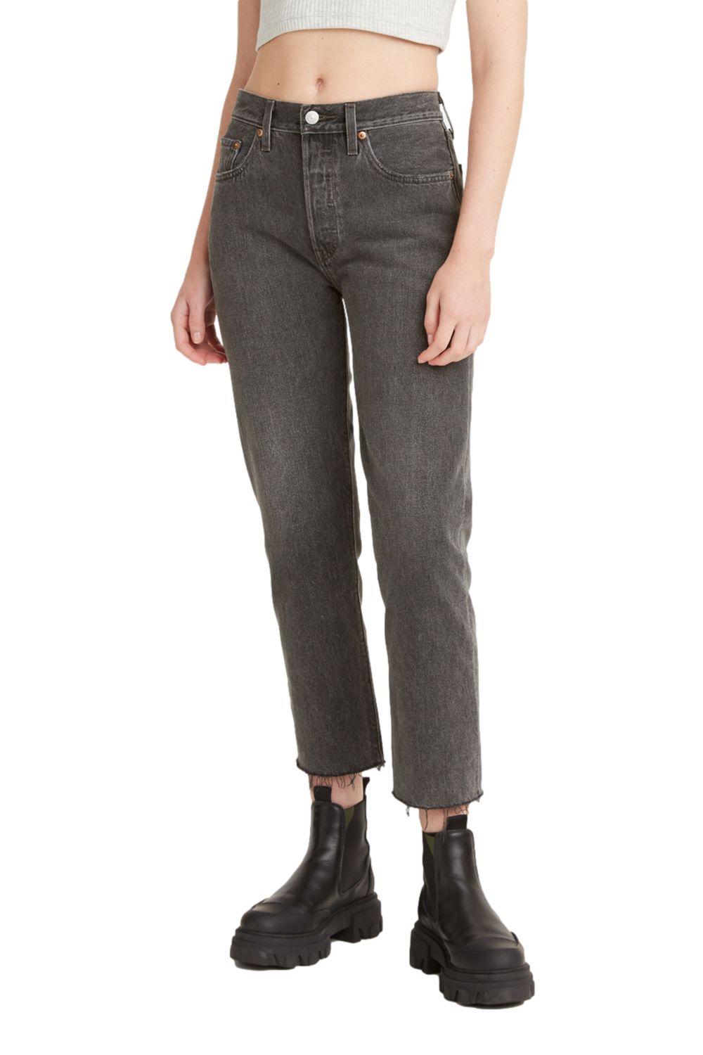 Jeans Mujer 501 Original Fit Crop Negro Levis 36200-0211-0