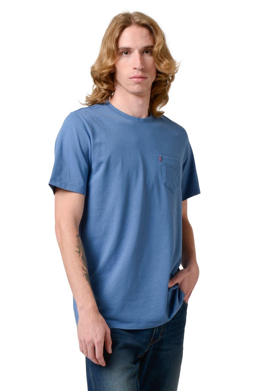 Polera Hombre Regular Fit Con Bolsillo Azul Levis 22023-1000-0