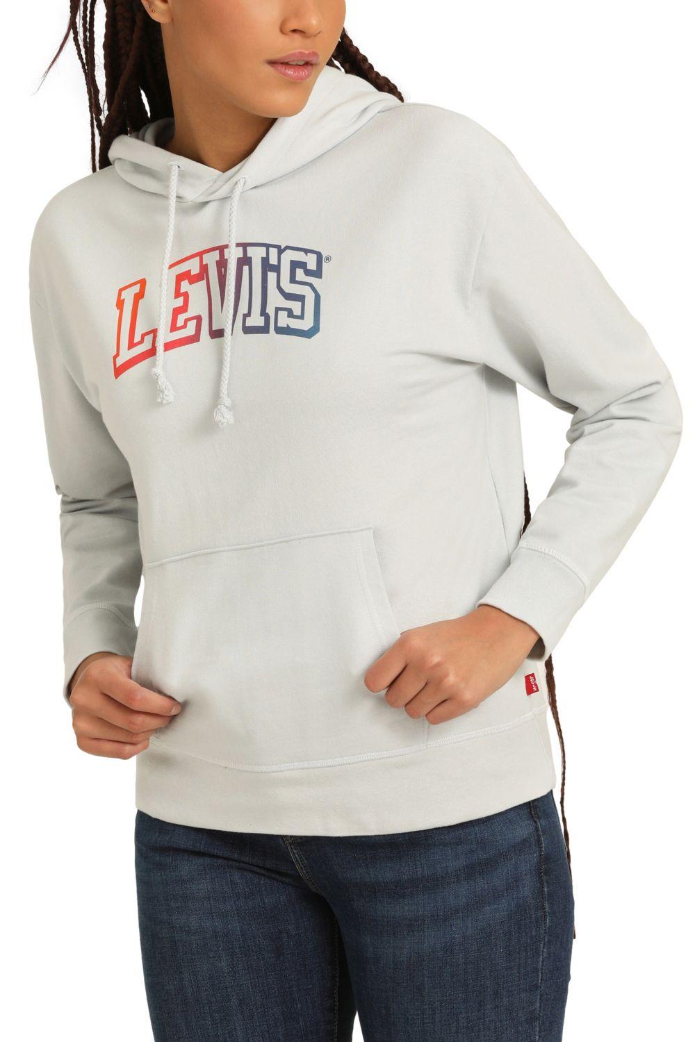 Polerón Mujer Hoodie Gris Levis 18487-0233-3