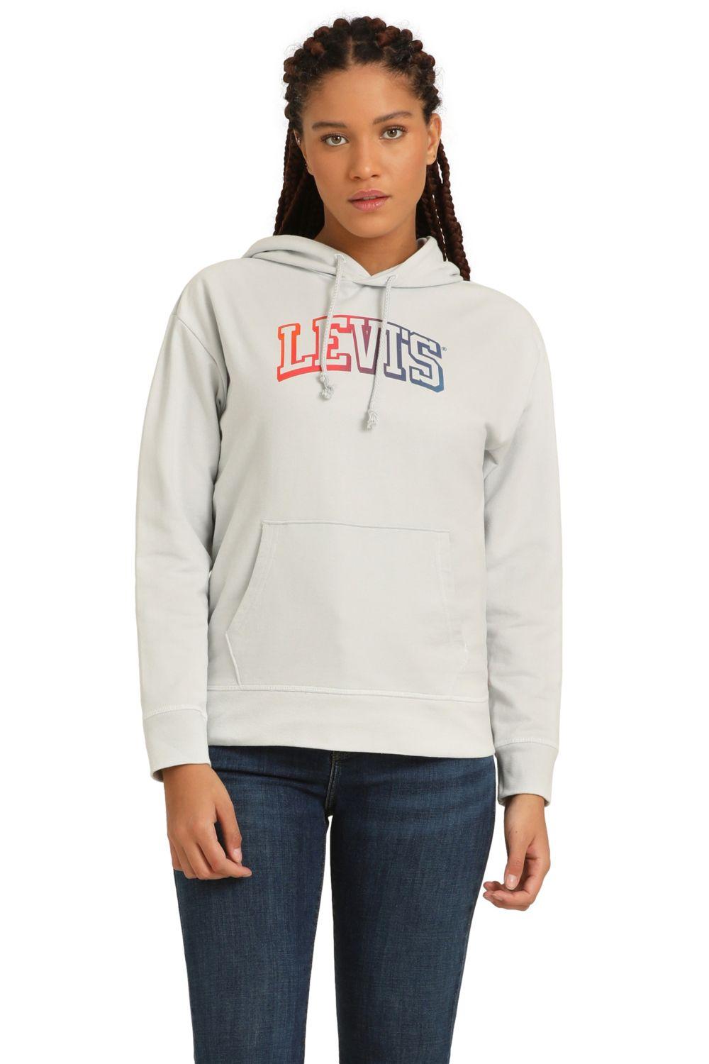 Polerón Mujer Hoodie Gris Levis 18487-0233-0