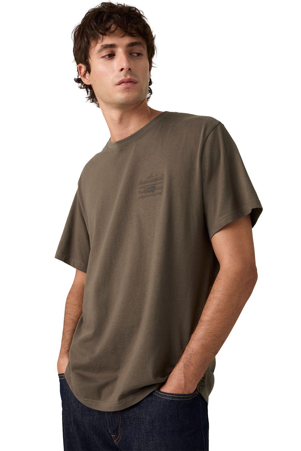 Polera Hombre Ss Relaxed Fit Tee Café Levis 16143-2403-2