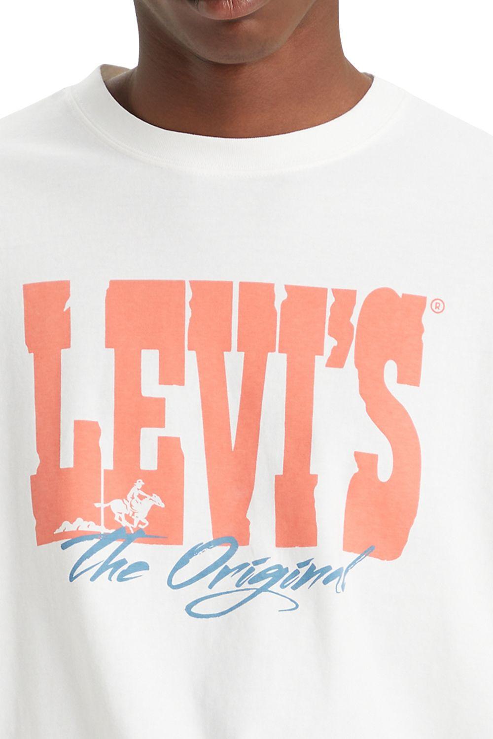 Polera Hombre Relaxed Fit Relax Blanco Levis 87373-0105-1