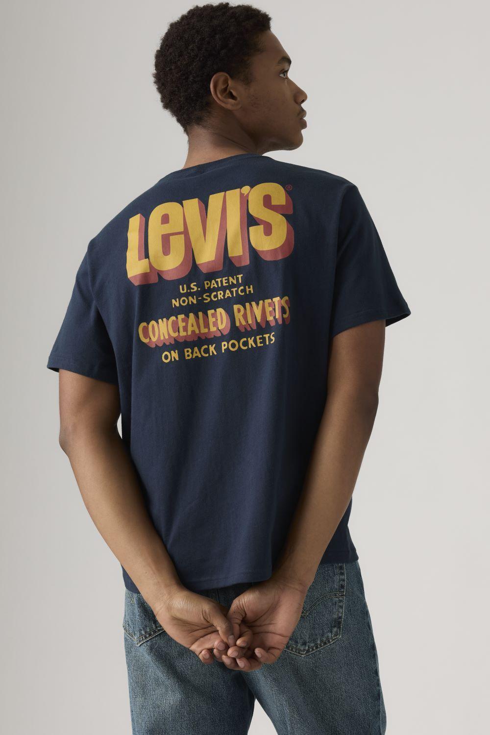 Polera Hombre Relaxed Fit Tee Azul Levis 16143-1800-2