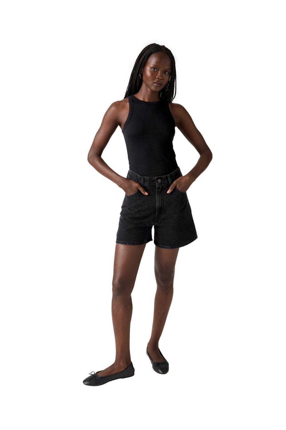 Shorts Mujer Cinch Mid-thigh Short Negro Levis 003KI-0006-3