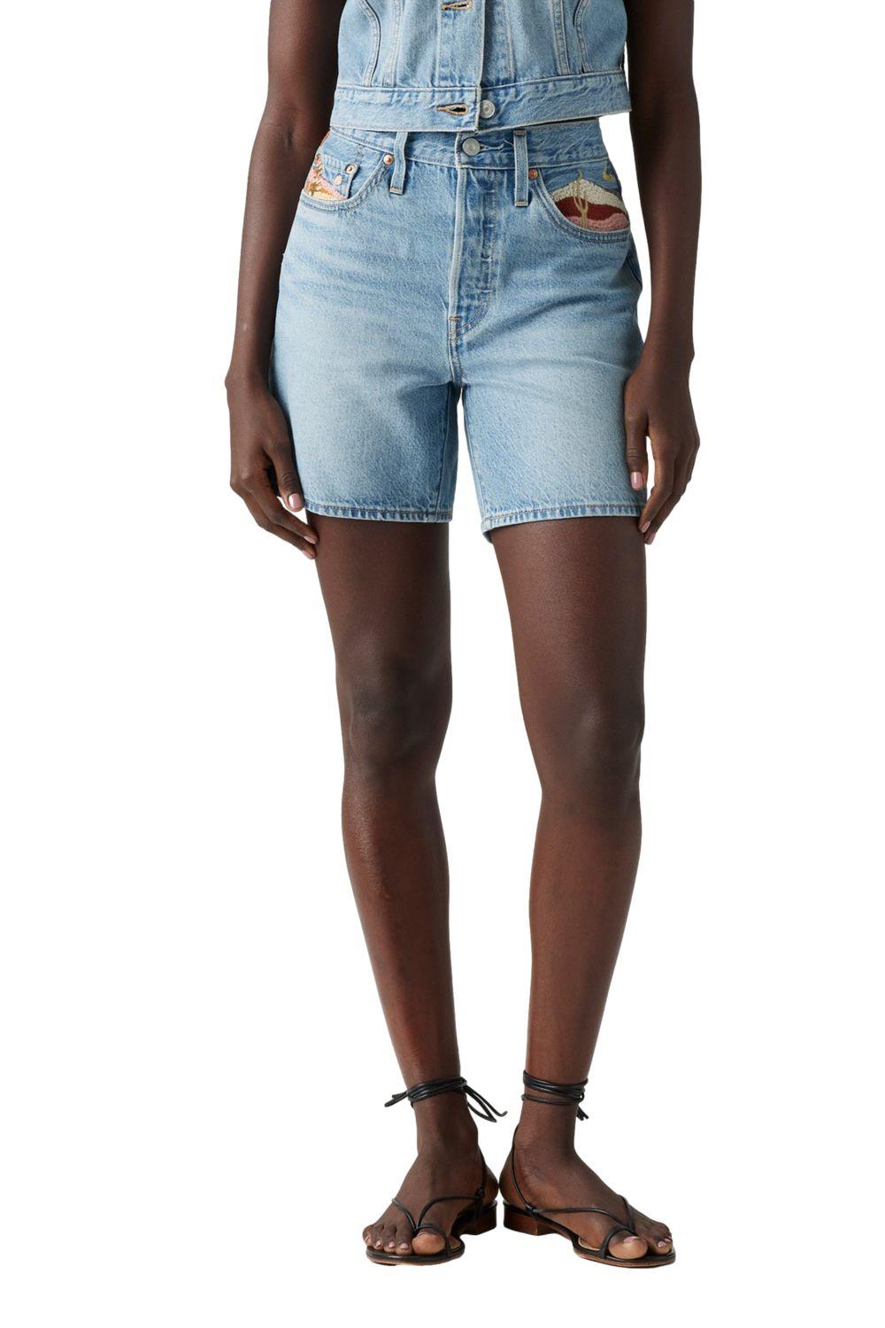 Shorts Mujer 501 Mid Thigh Short Celeste Levis 85833-0078-0