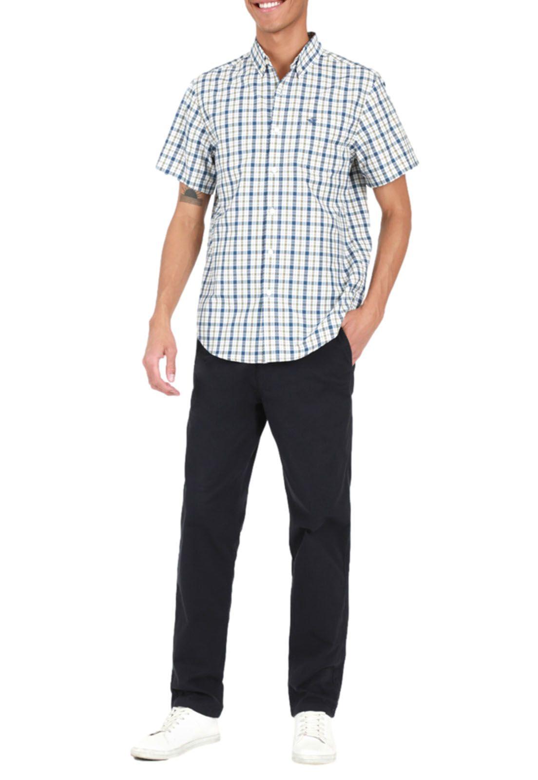 Pantalón Casual Chino Slim Fit Azul-3