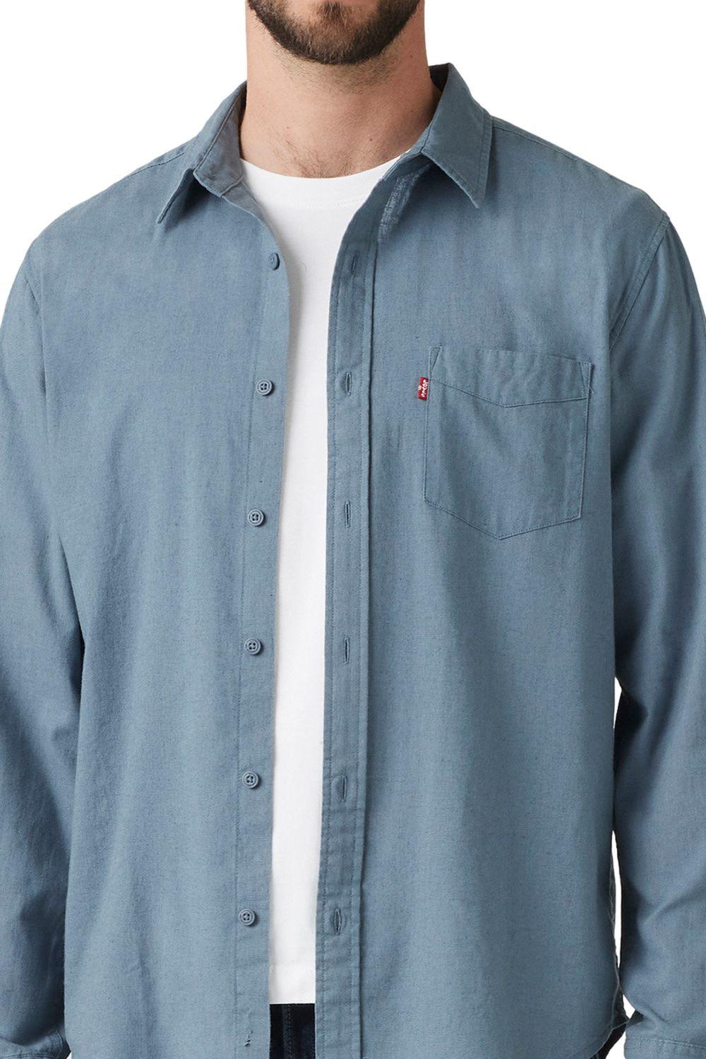 Camisa Hombre Classic Standard Azul Levis 85748-0306-2