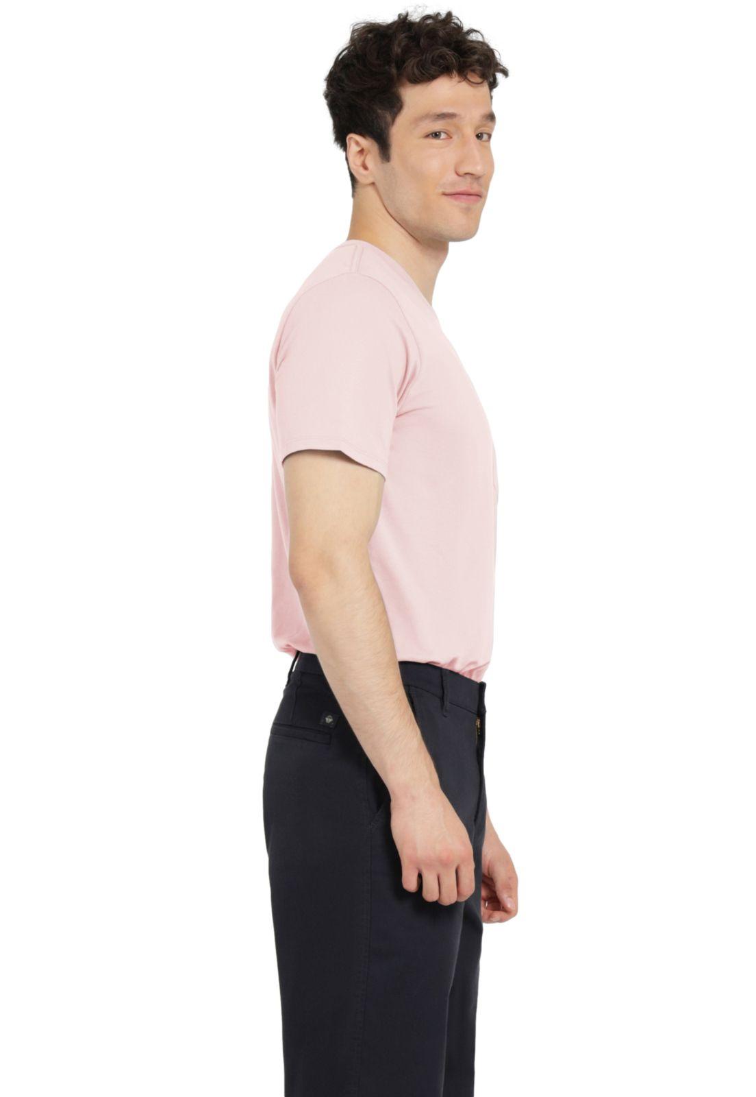 Polera Hombre Pocket Tee Slim Fit Rosa A1813-0052-1