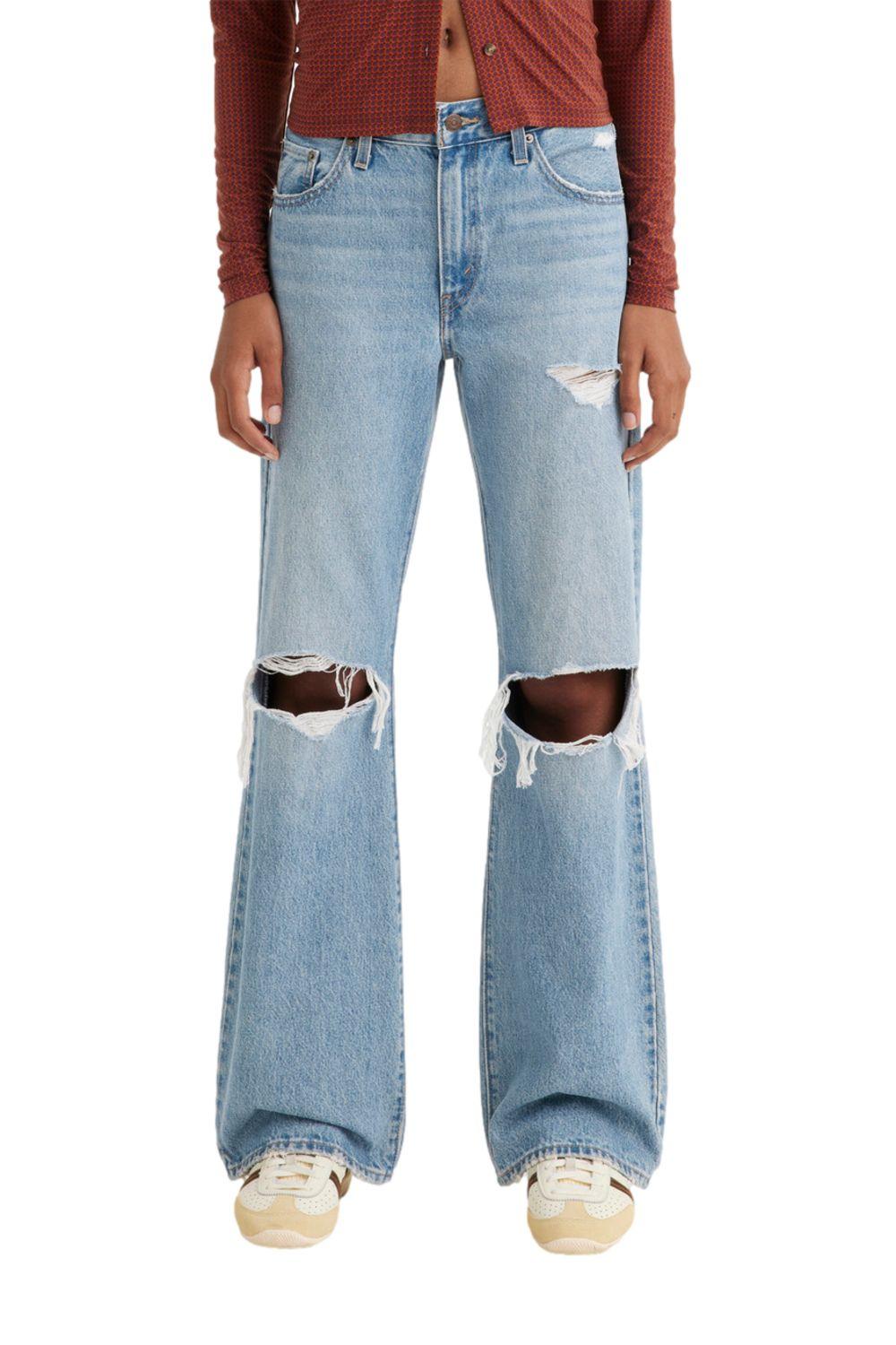 Jeans Mujer Baggy Boot Azul Claro Levis A3495-0002-0