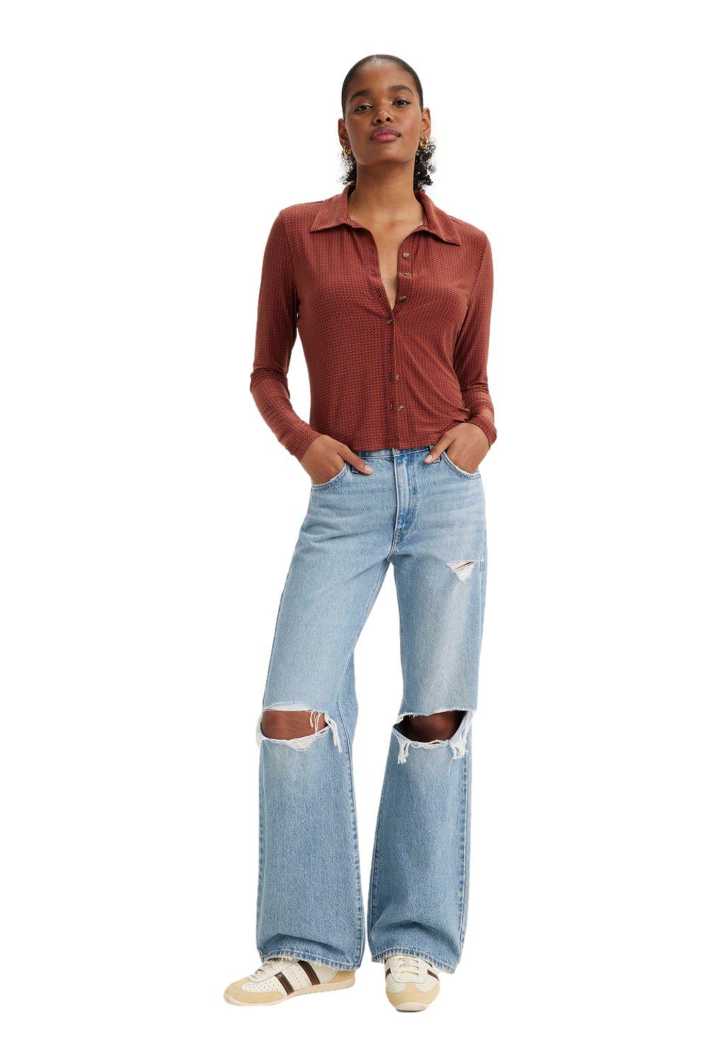 Jeans Mujer Baggy Boot Azul Claro Levis A3495-0002-3