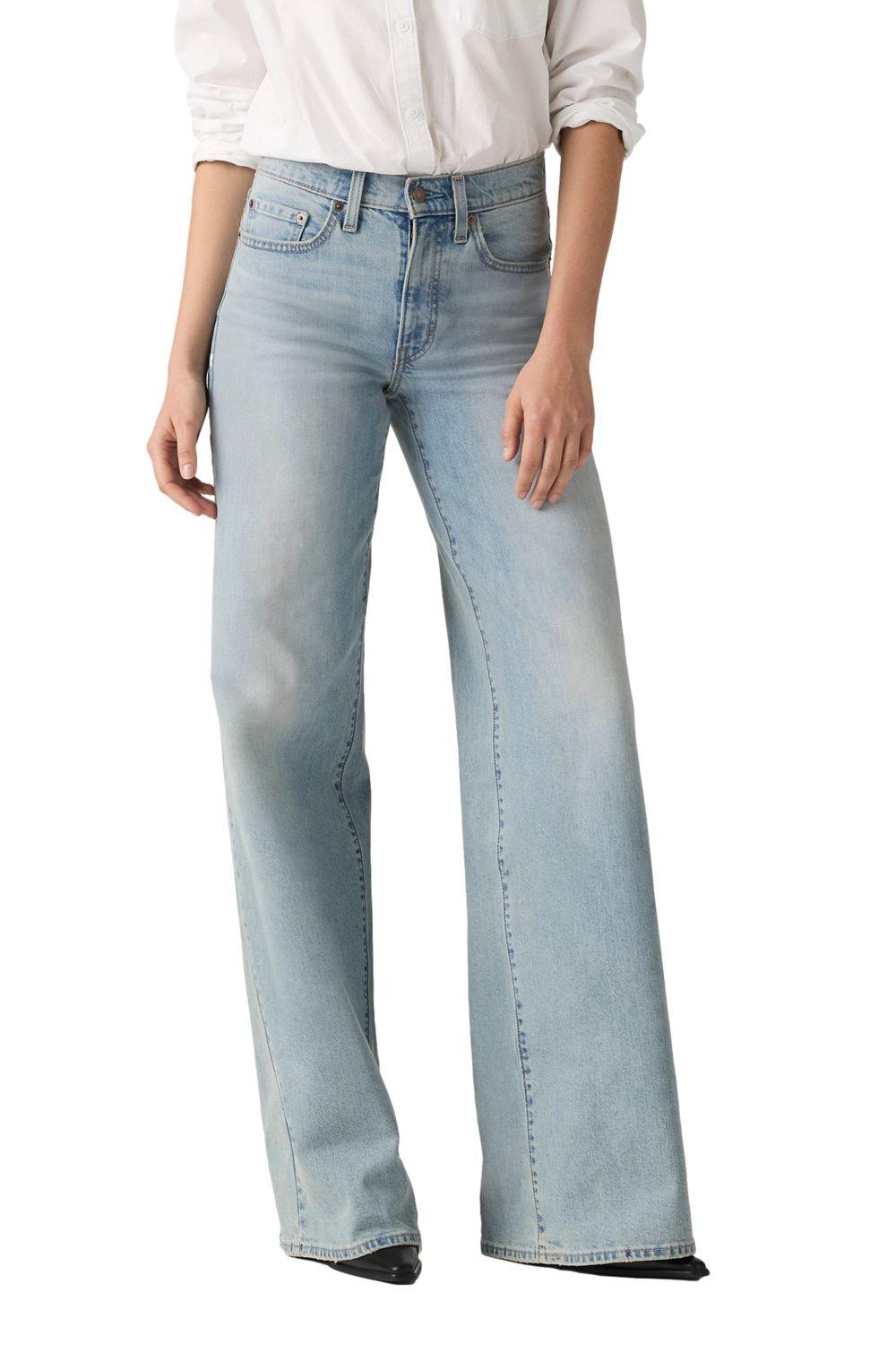 Jeans Mujer 728 Hr Wide Leg Celeste Levis 0039B-0005-0
