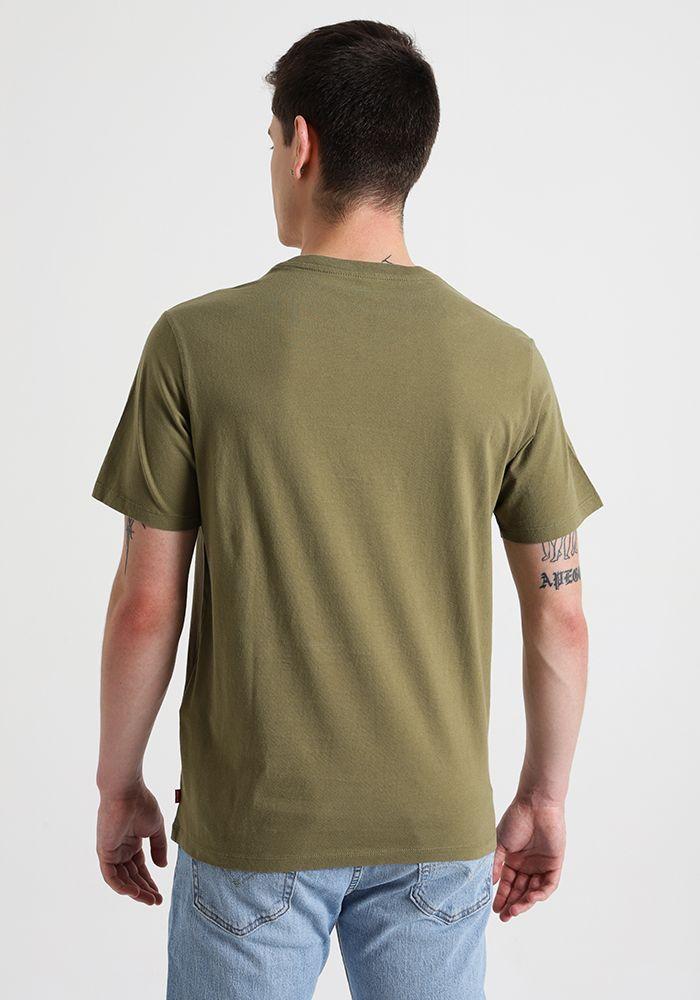 Polera Hombre Cuello Redondo Gráfica Verde Levis 22491-1188-1