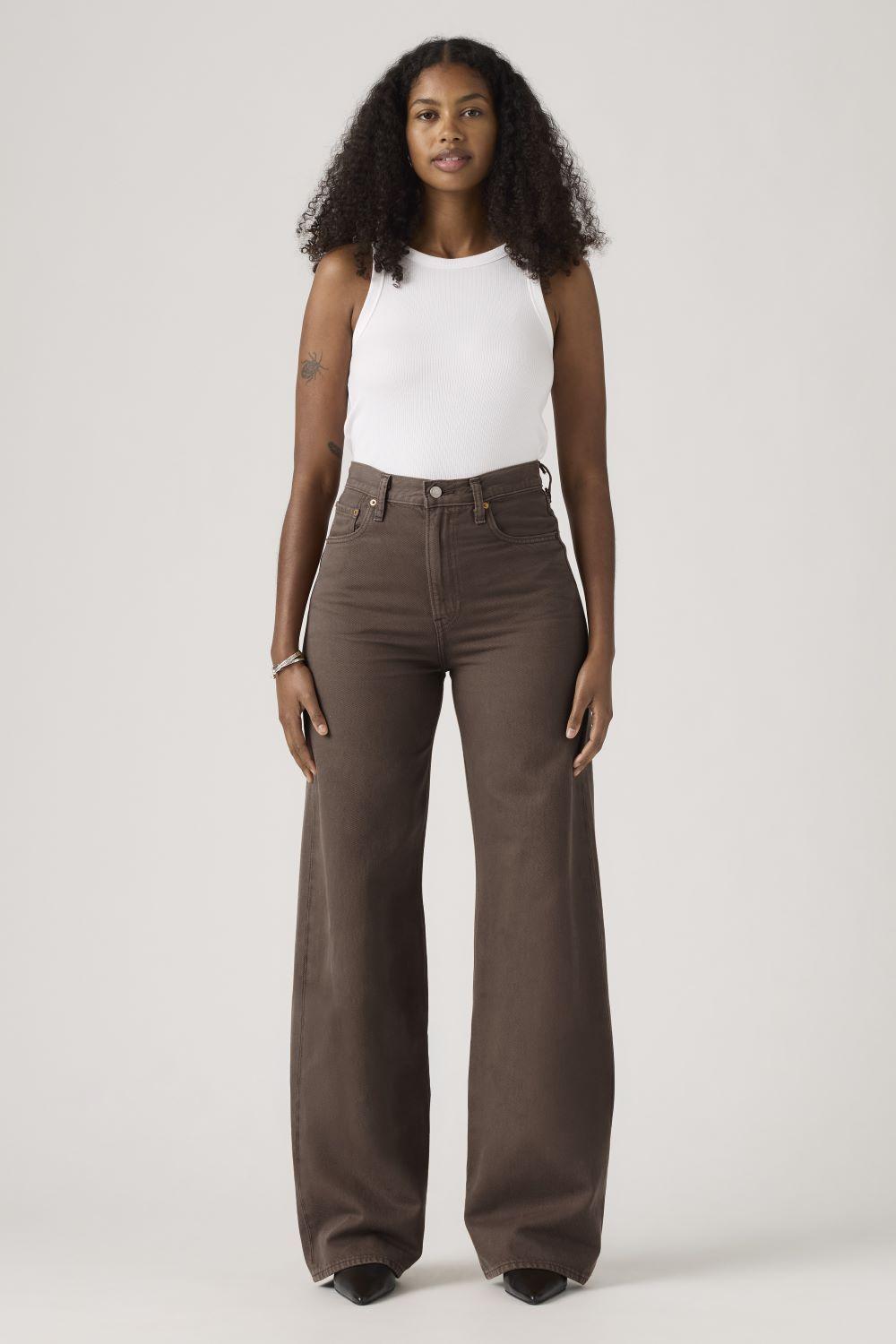 Jeans Mujer Ribcage Wide Leg Café Levis A6081-0083-3