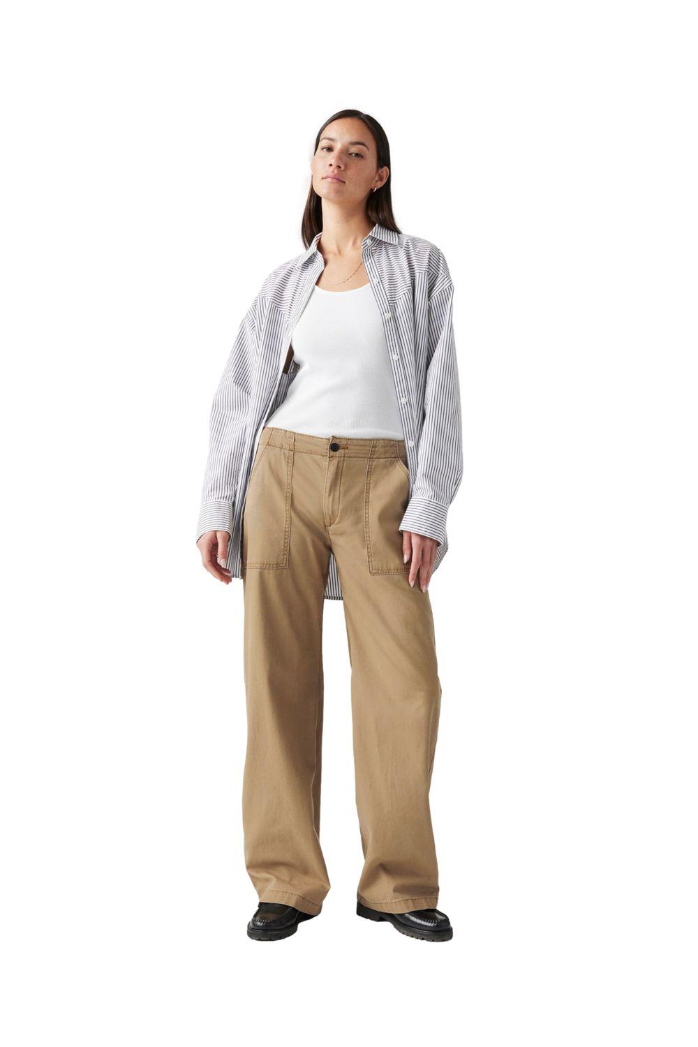 Pantalón Mujer Straight Café Levis A8693-0002-3