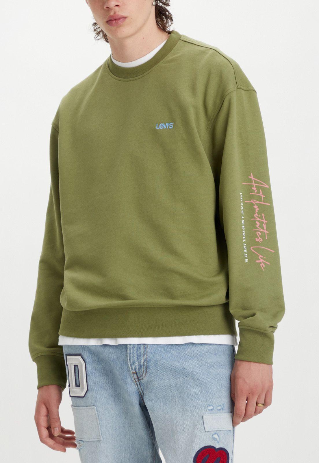 Polerón Hombre Logo Batwing Verde Levis A1572-0038-0