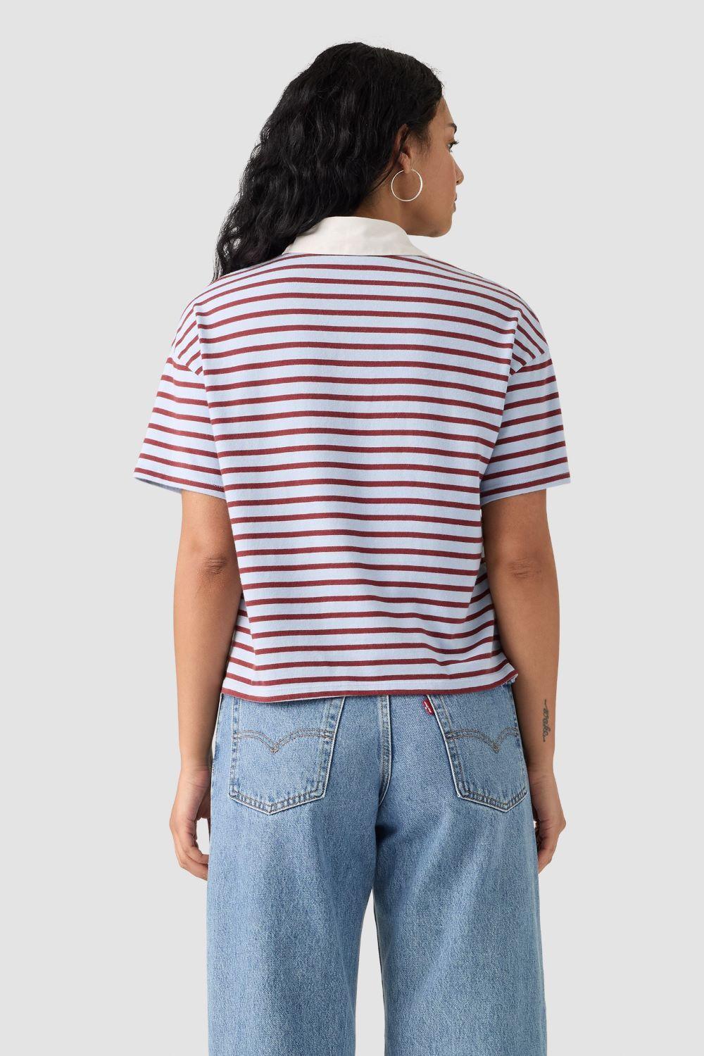 Polera Mujer Aries Rubgy Polo Celeste Levis 004GQ-0001-3
