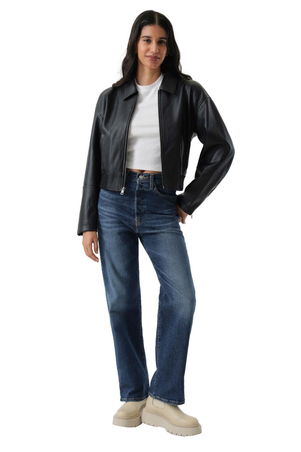Chaqueta Mujer Shrunken Bomber Negro Levis 59544-0730-3