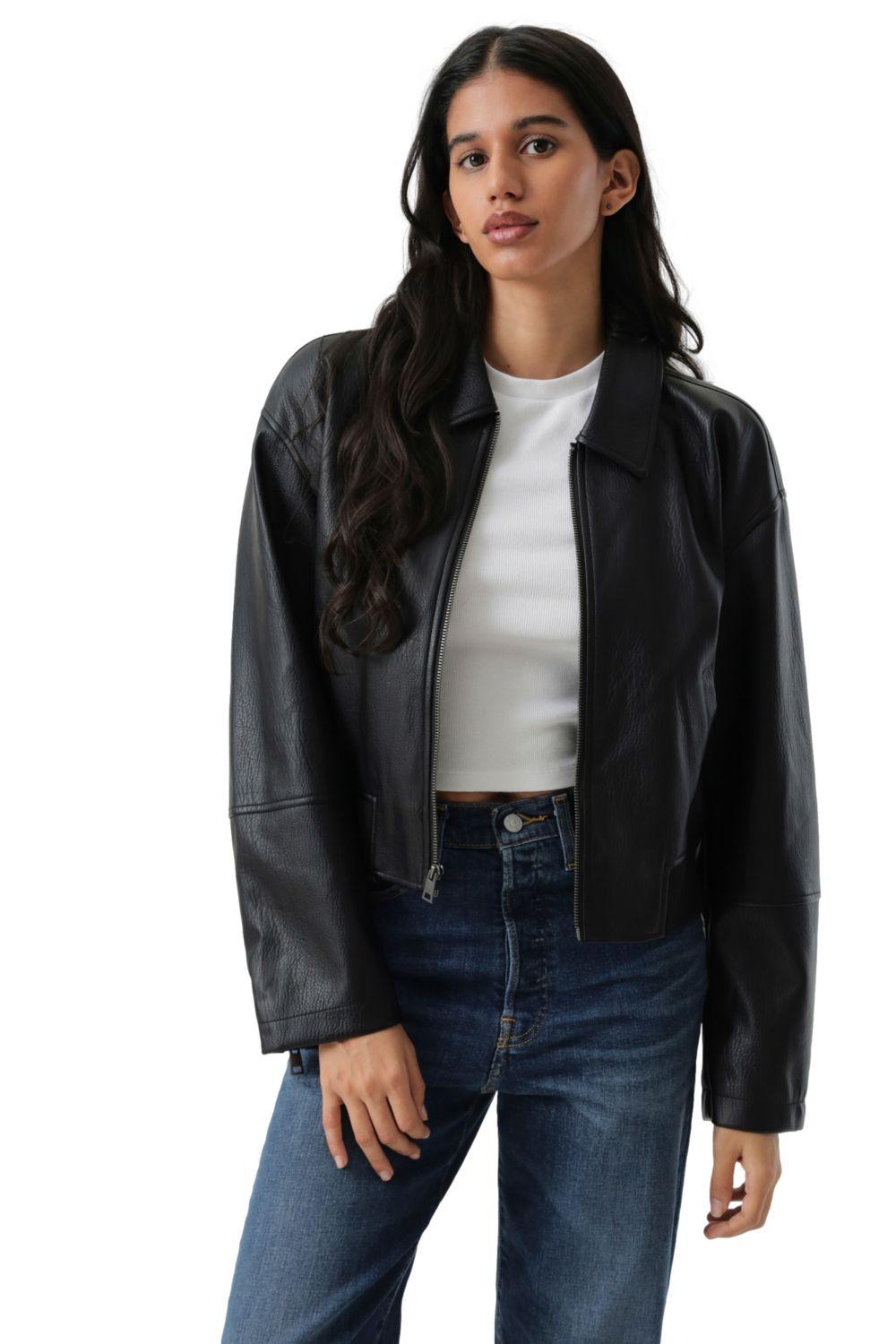 Chaqueta Mujer Shrunken Bomber Negro Levis 59544-0730-4