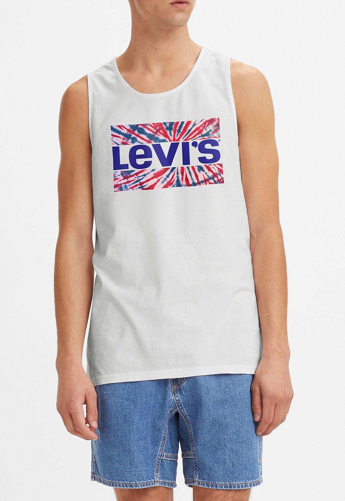 Polera Hombre Sin Mangas Blanca Levis 56571-0001-0