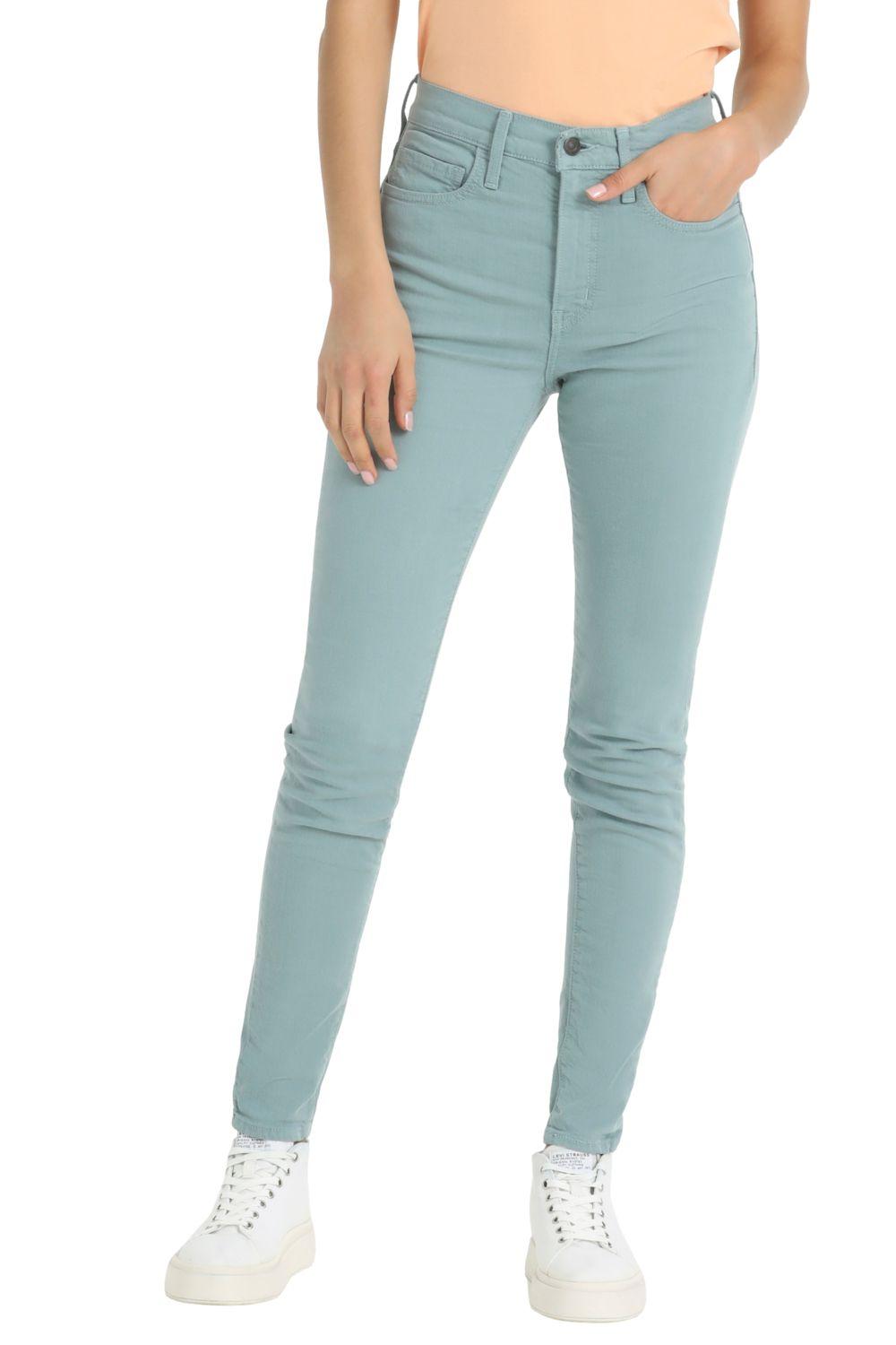 Jeans Mujer 720 HighRise Super Skinny Verde Levis 52797-0421-0