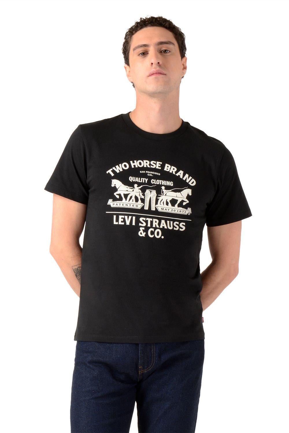 Polera Hombre Graphic Crewneck Tee Negro Levis 22491-1914-2