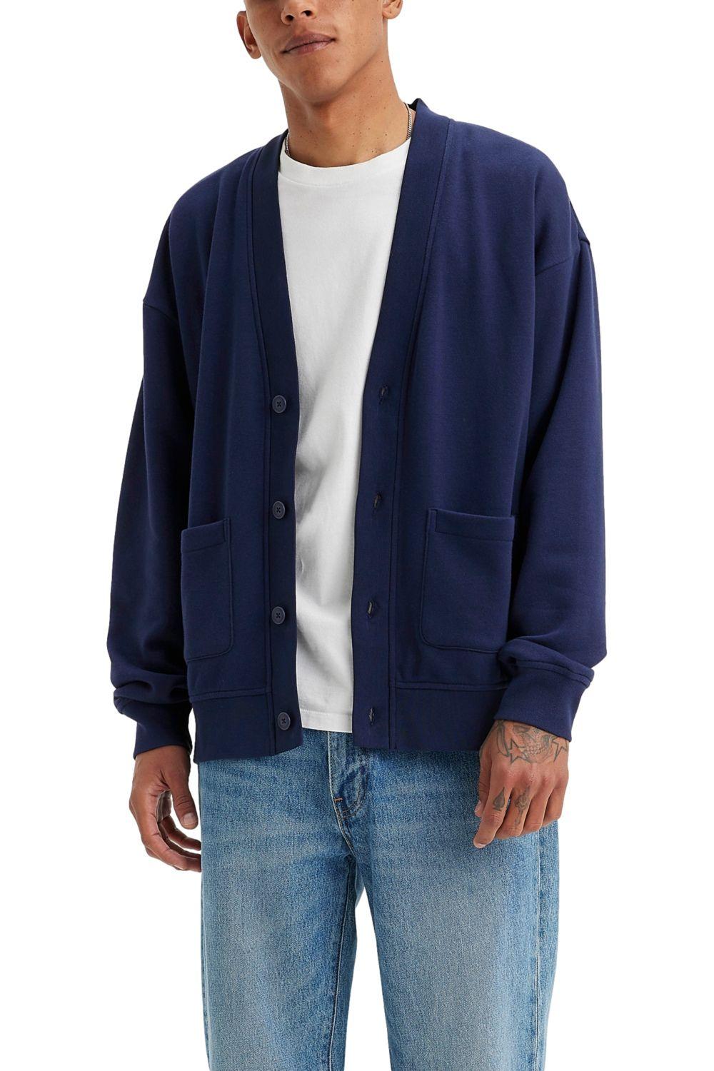 Polerón Hombre Relaxed Fit Cardigan Azul Levis A6884-0003-0