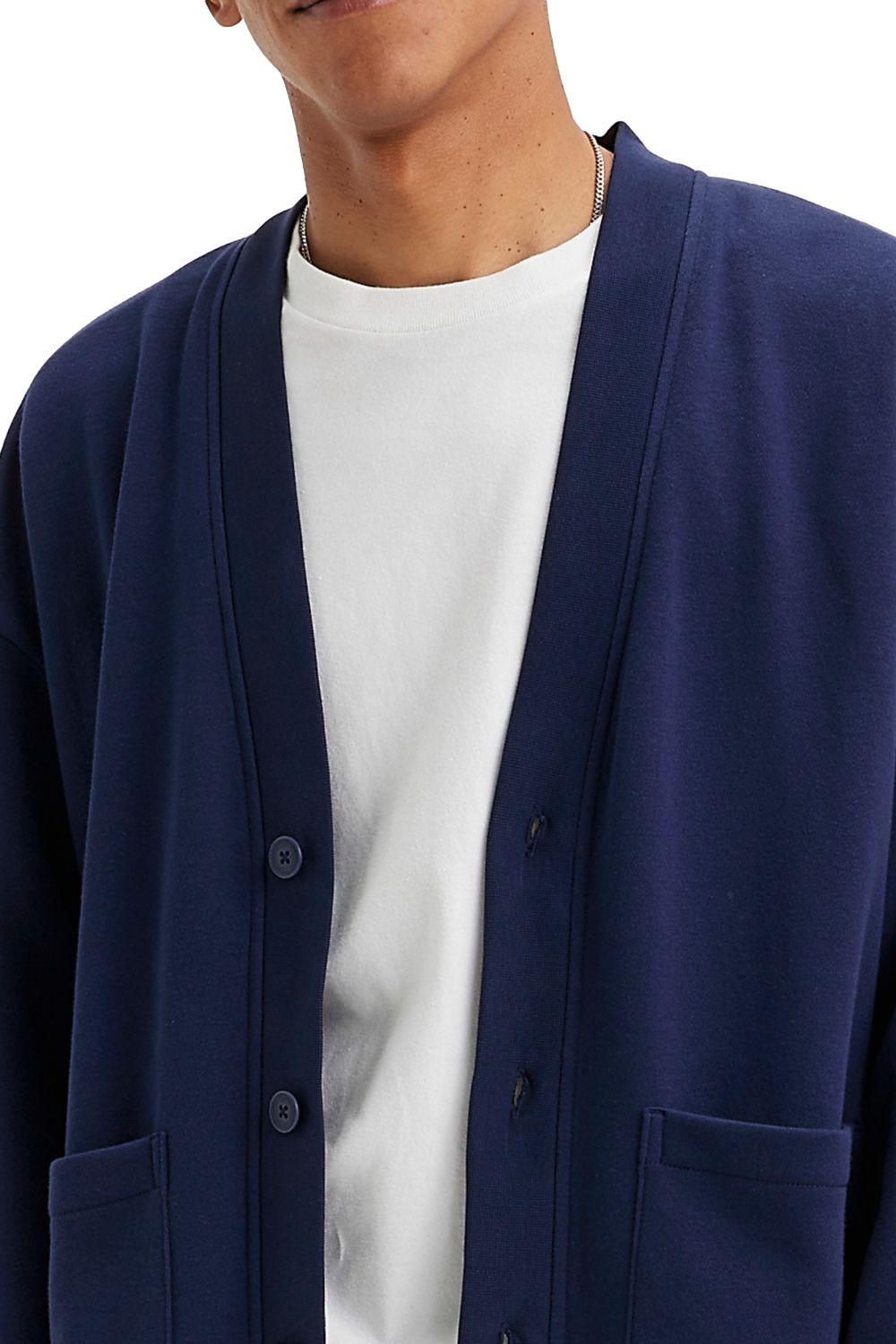 Polerón Hombre Relaxed Fit Cardigan Azul Levis A6884-0003-2