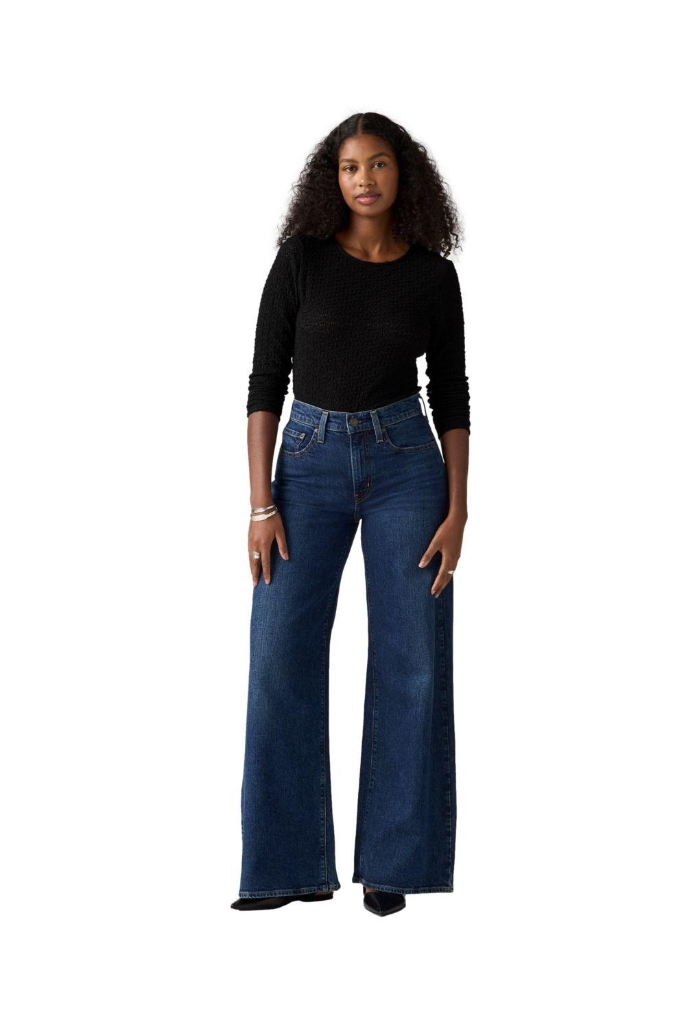 Jeans Mujer 728 Wide Leg Azul Levis 0039B-0004-3